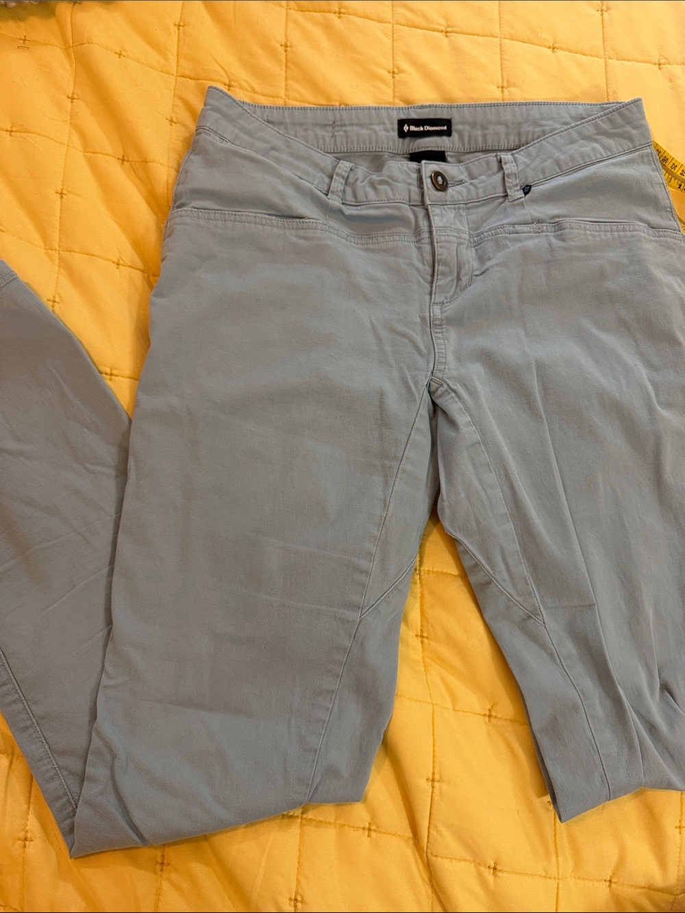 Black Diamond Straight Leg Chino Pants in Light Blue-Gray